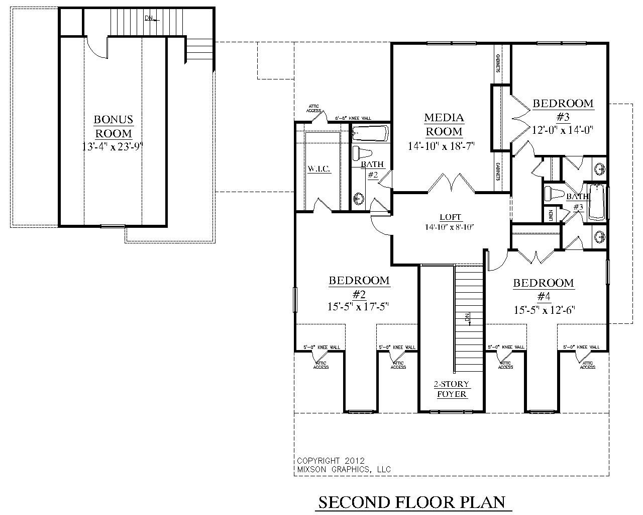 Example Floor Plan 2nd Floor